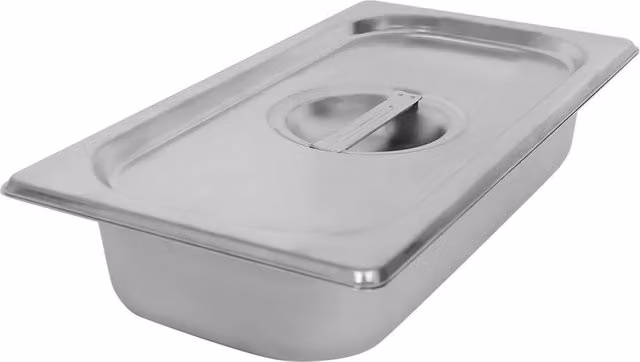 Argon Tableware Stainless Steel Gastronorm Container with Loose Lid, 1/3 Size, 2.25 l, Silver – 2