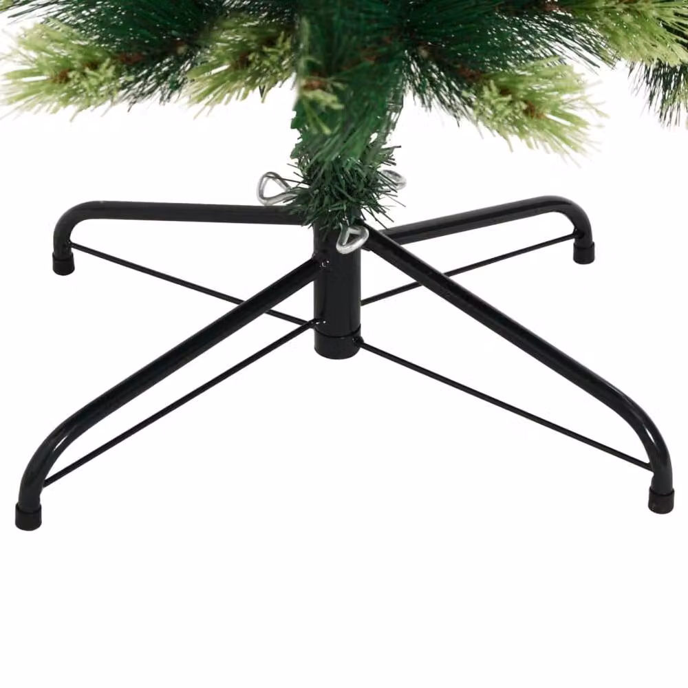 Berkfield Home Beautiful Green Artificial Hinged Christmas Tree with Stand, Height: 240 cm – 5