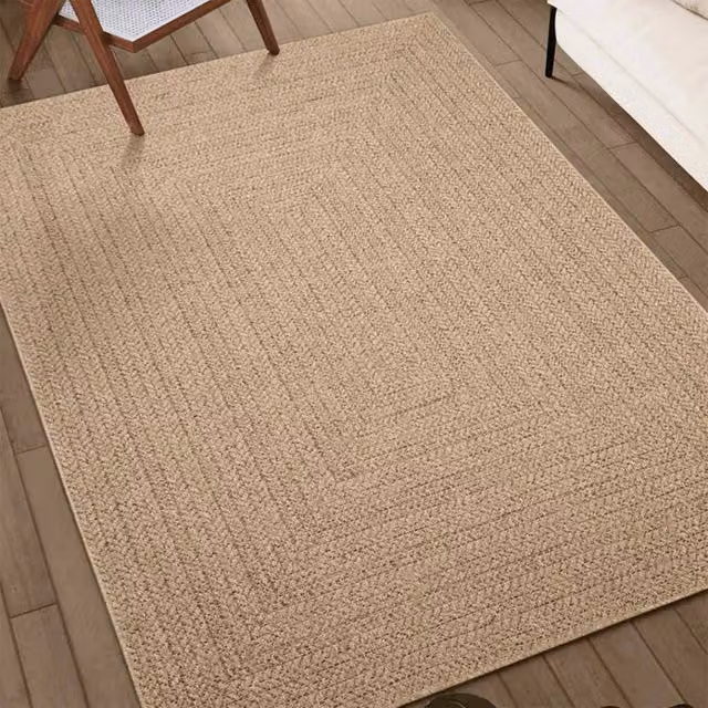 Berkfield Home ZIZUR Jute Look Indoor and Outdoor Rug, Beige, W: 80 cm, D: 250 cm