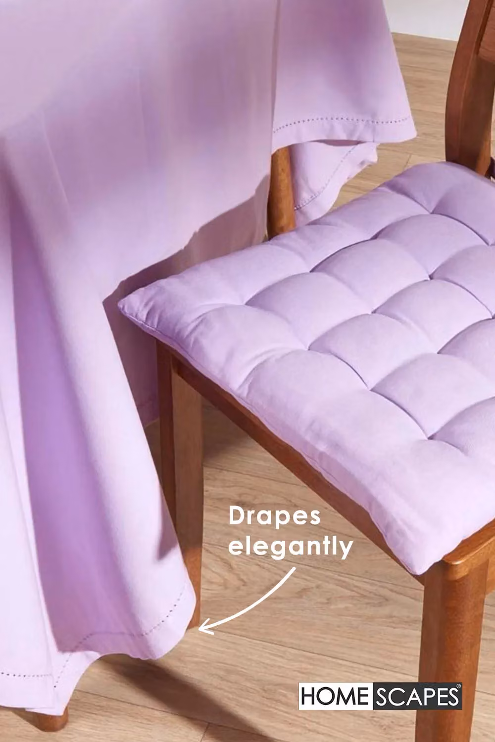 Homescapes Plain Pink Cotton Rectangular Tablecloth, W: 137 cm, L: 178 cm – 3