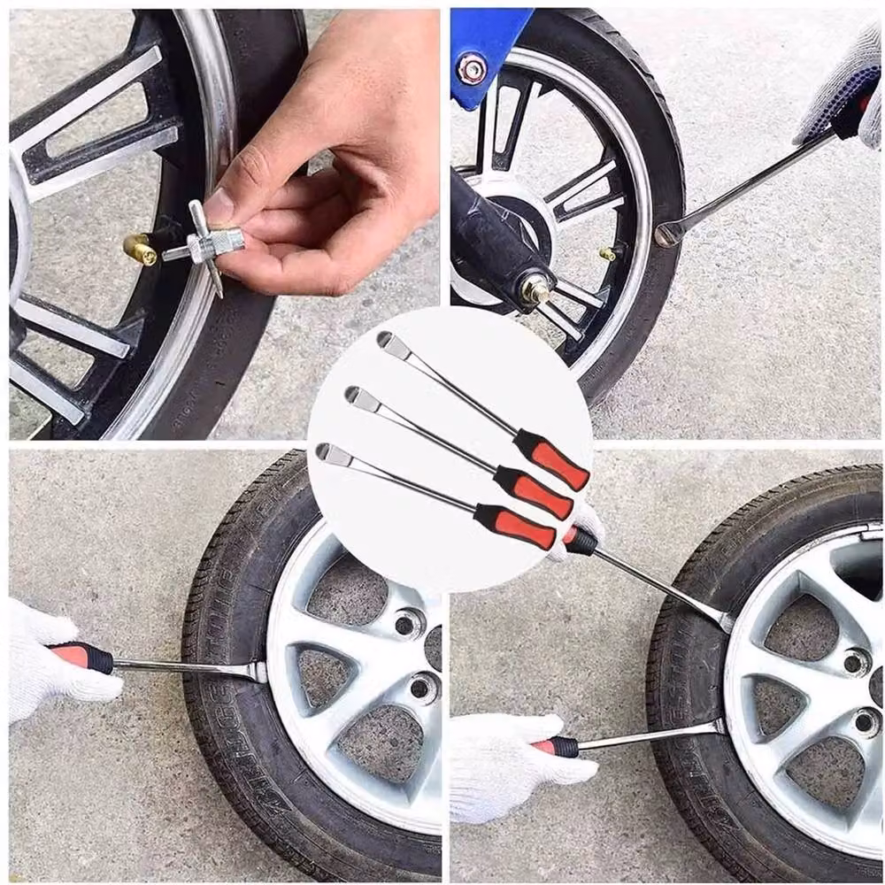 Nordara 24 Piece Stainless Steel Tyre Lever Set in Silver for Cars, Bikes and Motorcycles – 2