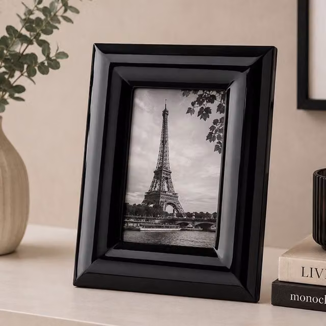 Orsina Modern Rectangular Single Tabletop Photo Frame, Black, 10 x 15 cm – 2