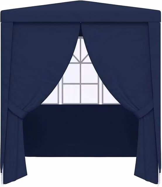 Berkfield Home Professional Party Tent with Side Walls, Blue, W: 200 cm, D: 200 cm, H: 240 cm – 1