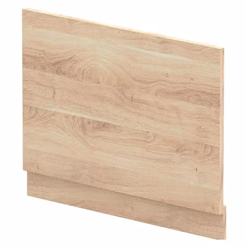 Balterley Wooden Bath End Panel with Plinth in Bleached Oak