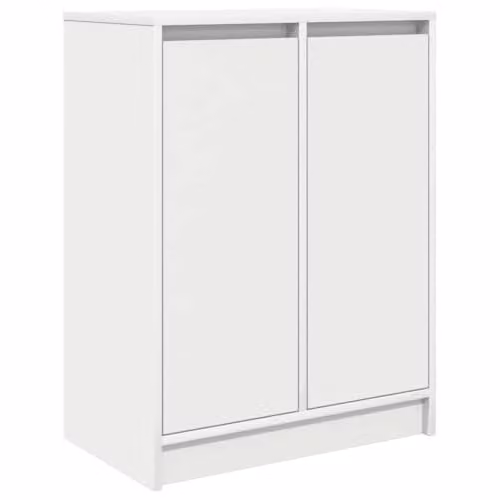 vidaXL White Minimalist Sideboard in MDF, W/D/H: 57 x 34 x 76 cm