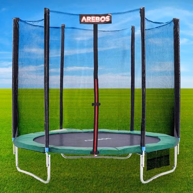 AREBOS Green Trampoline Safety Pads and Spring Protection Edge Cover