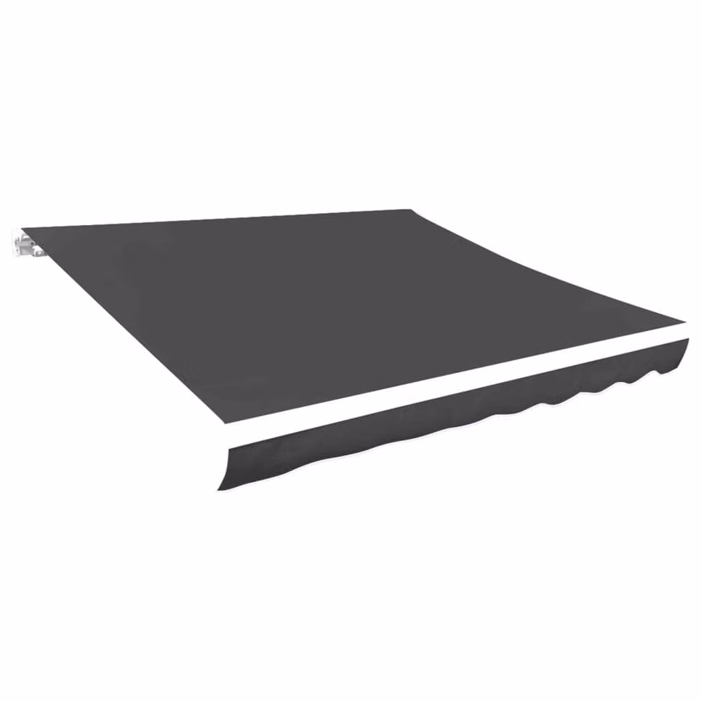Berkfield Home Durable Polyester Awning Sunshade Canvas in Anthracite Black, W: 300 cm, D: 250 cm – 1
