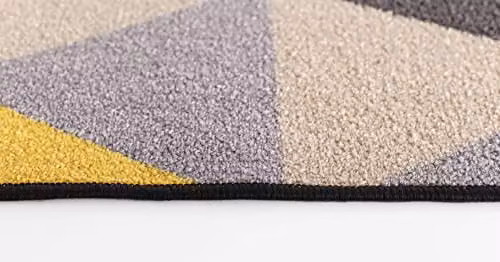 Serdim Rugs Havana Non-Slip Washable Kitchen Floor Mat, Custom Shape, Gold and Multicolour, W: 57 cm, L: 90 cm – 3