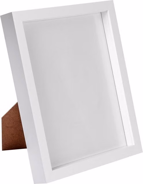 Nicola Spring White 3D Box Photo Frame with White Spacer, W/H: 20.32 x 25.4 cm