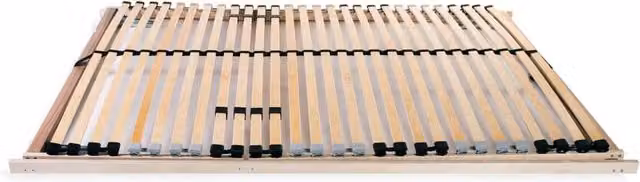 Berkfield Home Slatted Bed Base with 28 Beech and Birch Slats, 7 Zones, W: 140 cm, L: 200 cm, Beige