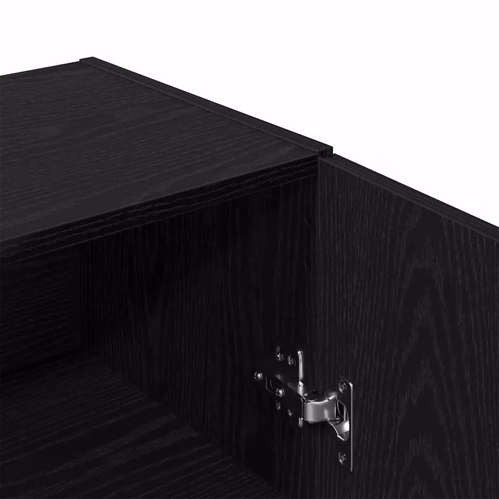Berkfield Home Black Oak Sideboard, W/D/H: 100 x 36 x 60 cm – 5