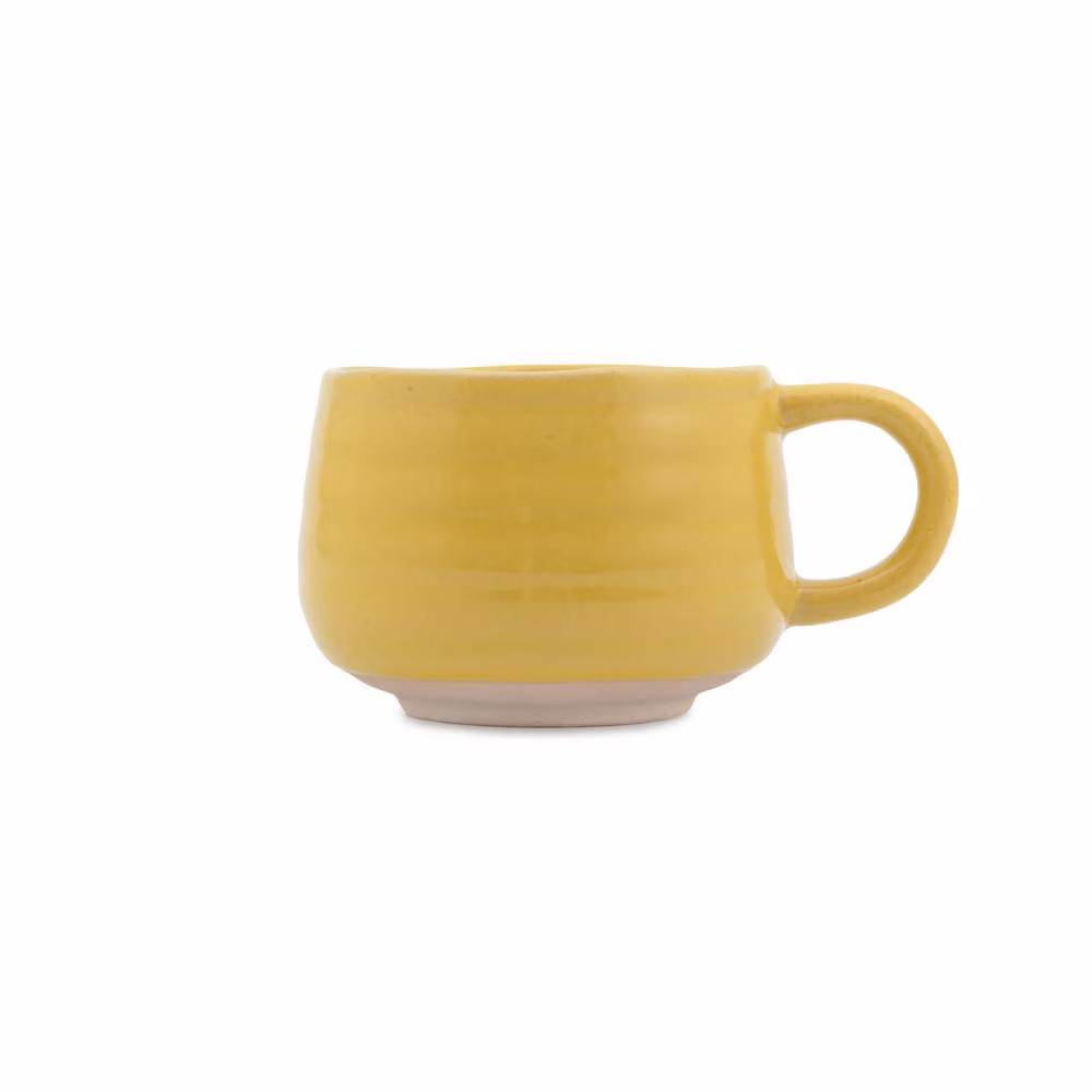 Jamie Oliver Big Love Cosy Cuppa Stoneware Mugs in Yellow, Set of 4 – 2