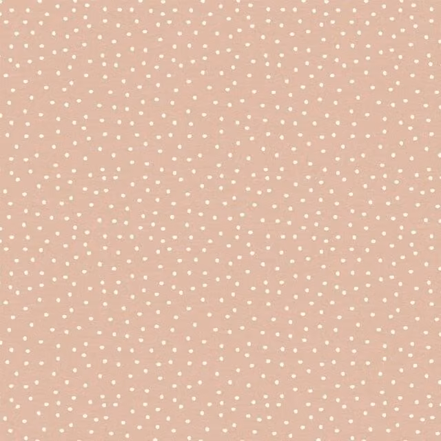 iLiv Dotted Organic Cotton Fabric in Coral Pink