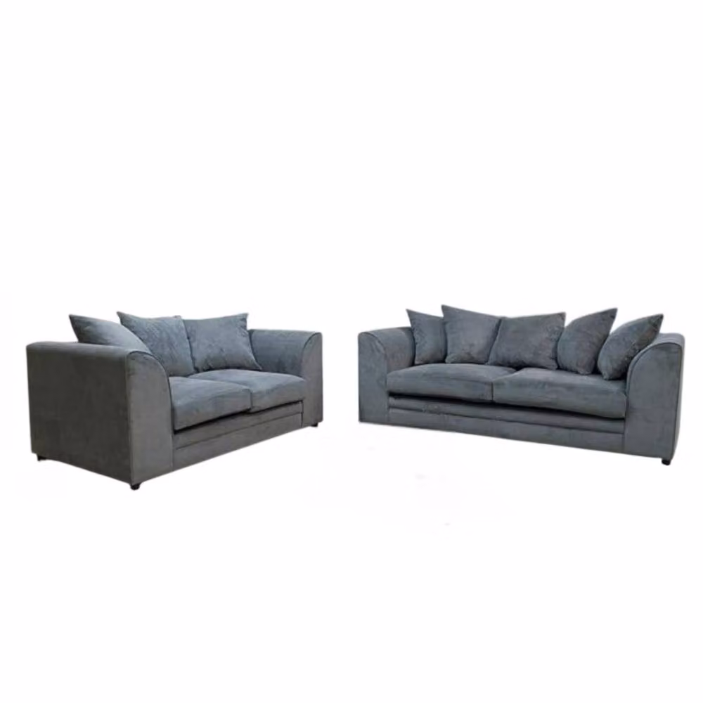 Snug Furniture Birmingham Ltd Fernando 3+2 Sofa Set in Grey Fabric – 2