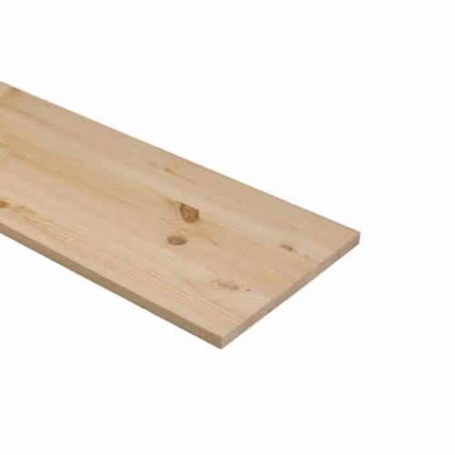 Snowdon Timber Pack of 8 Solid Pine Furniture Boards, Beige, W: 50 cm, L: 120 cm, Thickness: 1.8 cm