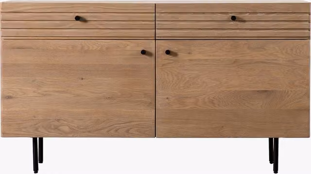 Perch & Parrow Groover Mid-Century Oak Sideboard in Brown
