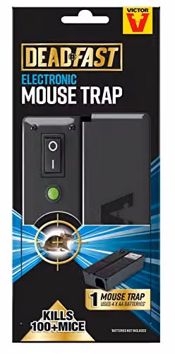Victor Deadfast Electric Mouse Trap, Black