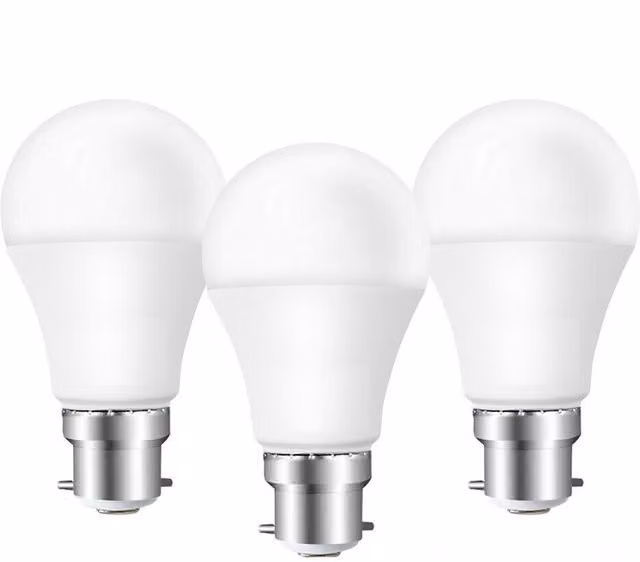 ExtraStar 7W LED Ball Globe Bulb B22, Daylight 6500K, White, Pack of 3