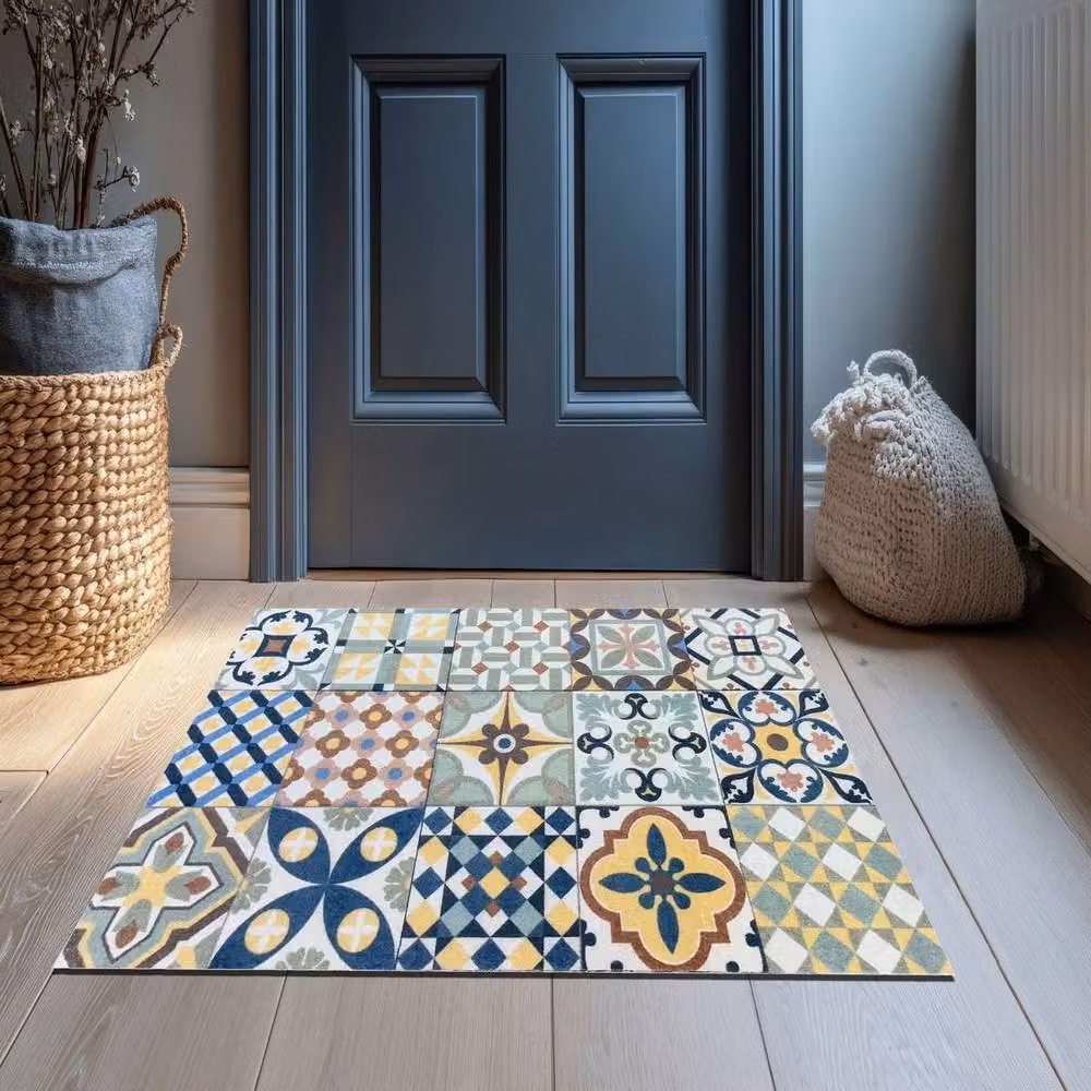 The Rug Shop UK Modern Geometric Multicolour Washable Mat W/D: 50 x 75 cm – 2