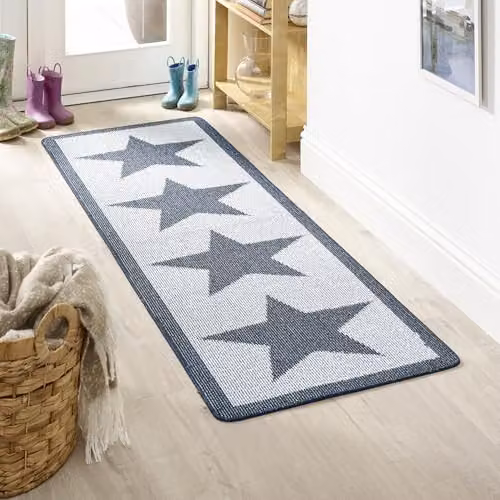 My Mat Navy Blue Star Runner, W: 67 cm, L: 200 cm – 2