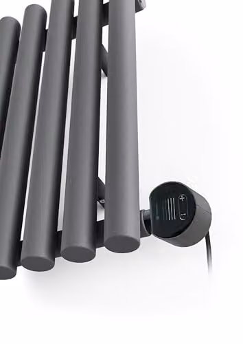 Terma Rolo Room E Electric Radiator with Wifi and App Control, Grey, H: 58.0 cm, W: 119.5 cm, 1 kW – 4