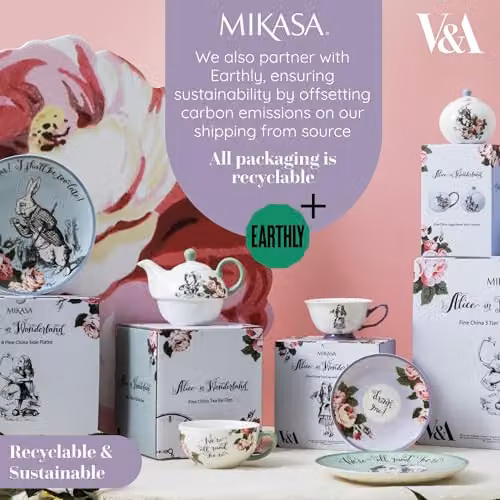 Mikasa Bone China Mini Teapot, 400ml, Blue and White – 4