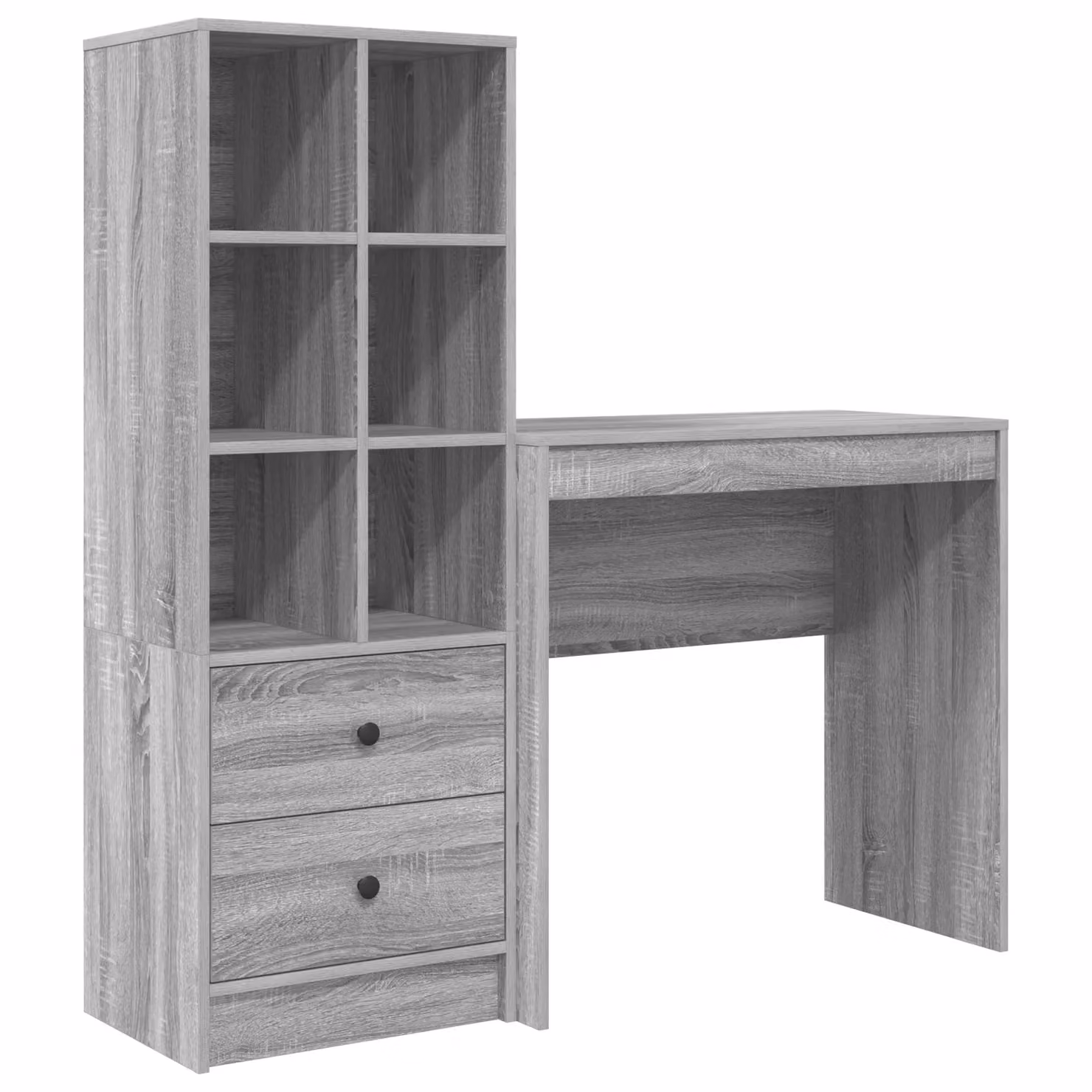 Berkfield Modern Writing Desk with Storage in Grey – 2