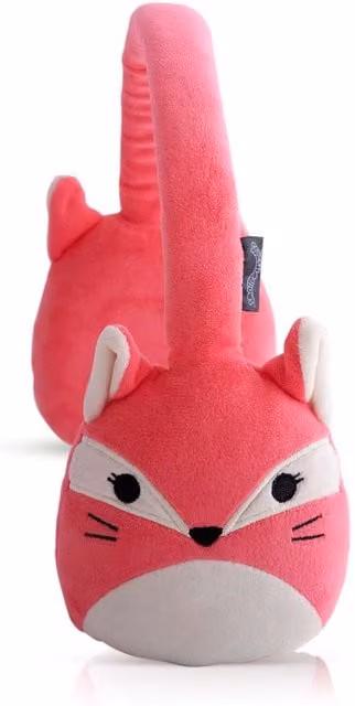 Lazerbuilt Squishmallows Fifi Plush Bluetooth Headphones in Red and Pink