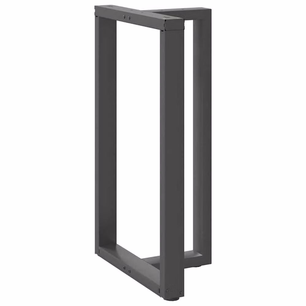 Berkfield Home Modern T-Shaped Bar Table Legs, 2 Pieces, Anthracite, W: 60 cm, D: 35 cm, H: 100-101 cm – 3