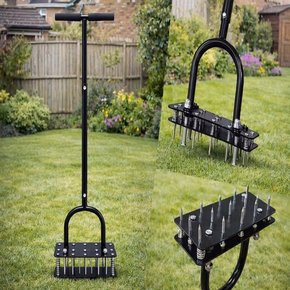 EONLION Manual Lawn Aerator Tool in Black – 2
