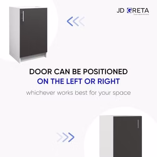 JD Greta Modern Kitchen Base Unit in Matt Grey – 4
