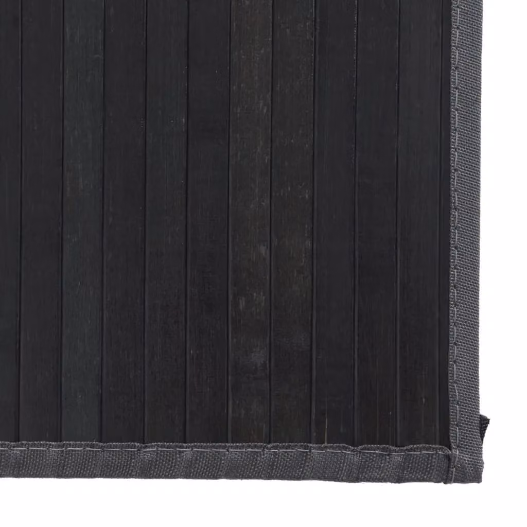 Berkfield Home Rectangular Bamboo Rug in Grey, W/D/H: 80 x 1000 cm – 5