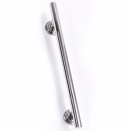 NRS SPA Stainless Steel Straight Grab Rail in Silver, 62 cm Length
