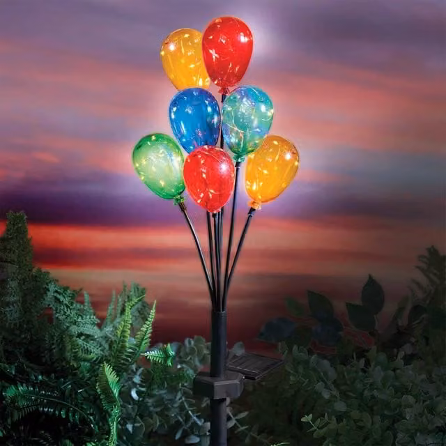 Gainsborough Solar Garden Balloon Tree Light with 7 Multicolour LED Balloons