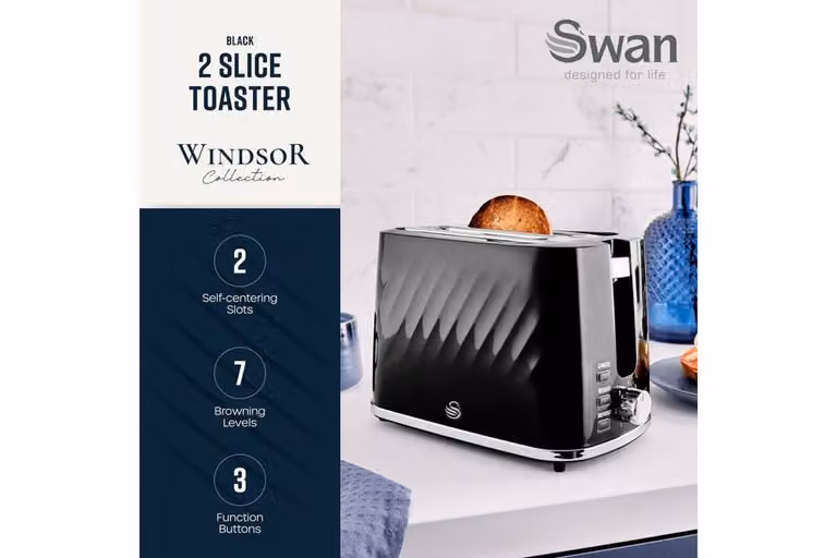 Swan Windsor Breakfast Bundle in Black