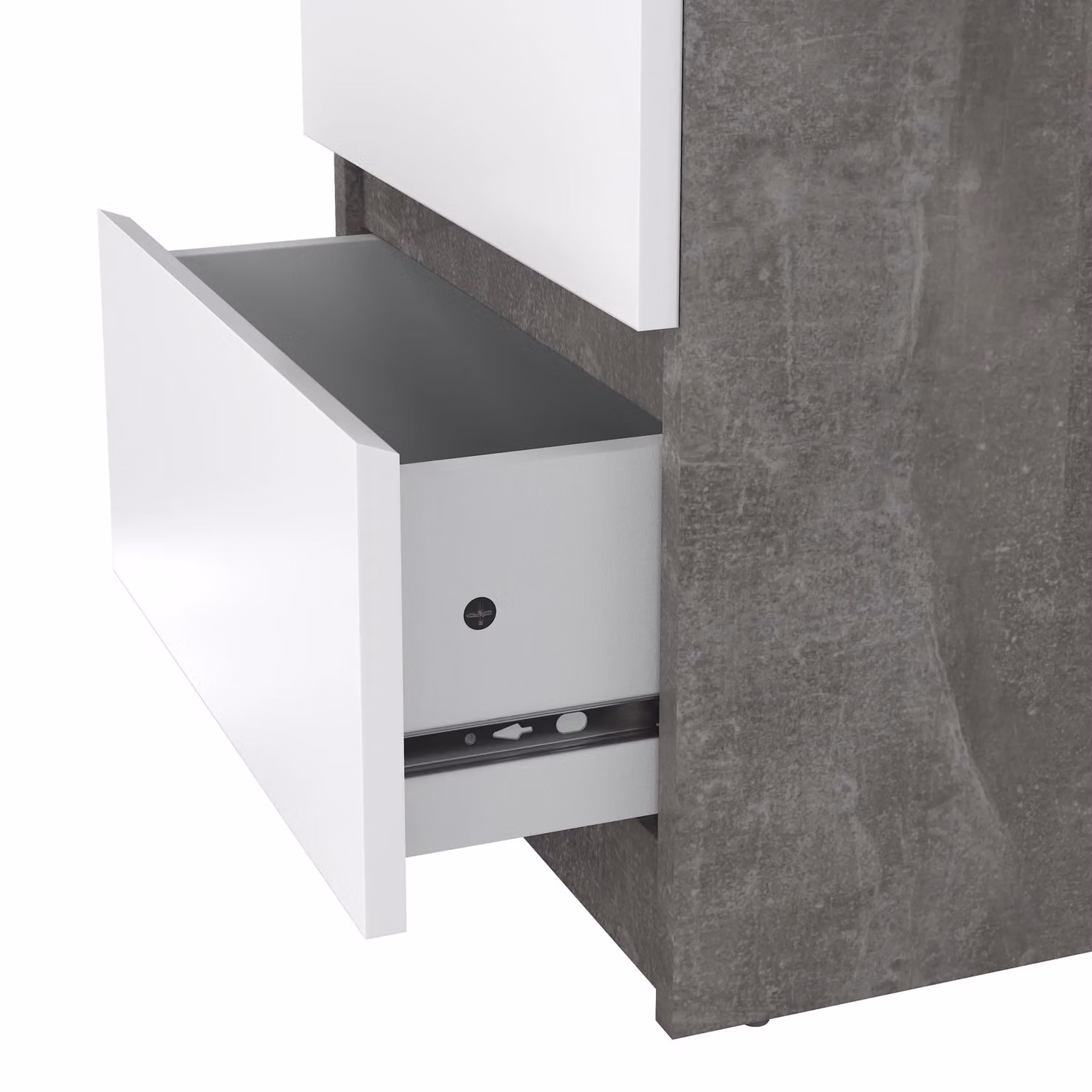Furniture To Go Naia Scandinavian 2 Drawer Bedside Cabinet in Grey – 5