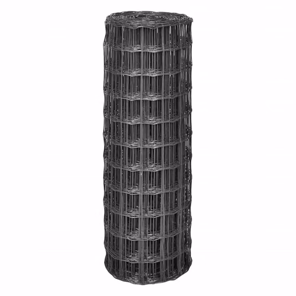 Berkfield Home Beautiful Euro Fence Steel and PVC Coated Garden Fencing, Grey, W: 10 m, H: 2.2 m – 3