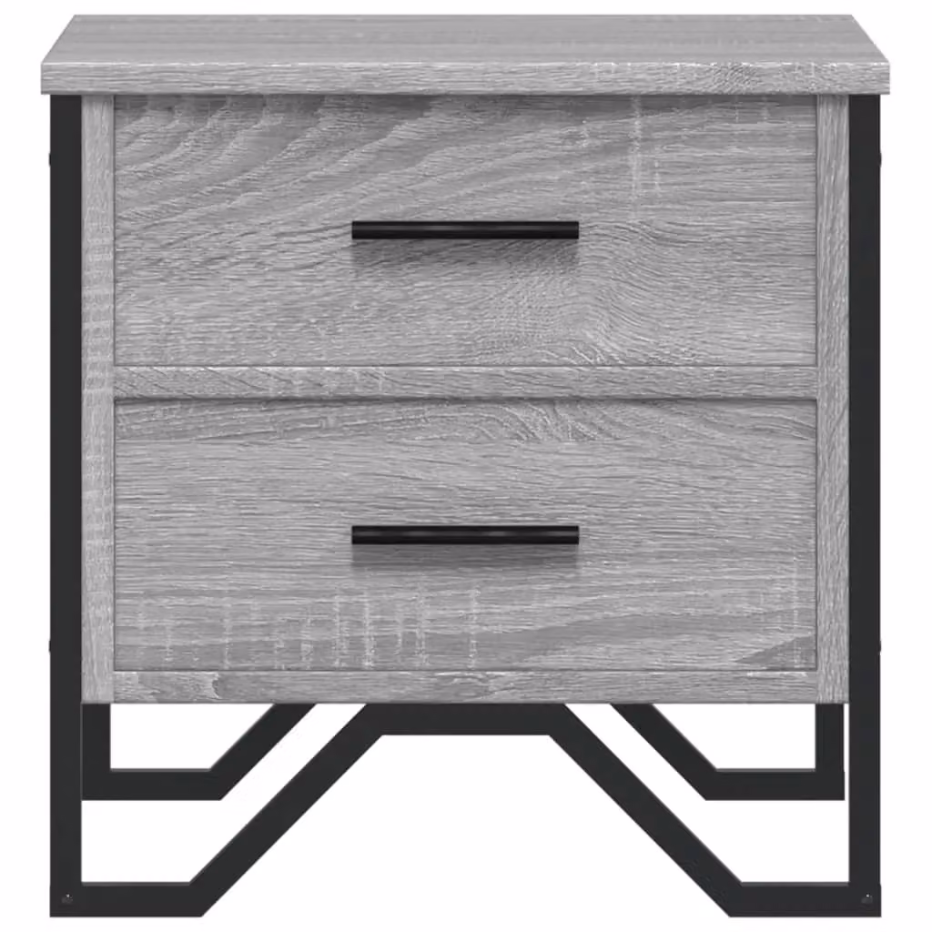 Berkfield Home Grey Sonoma Bedside Cabinet in Engineered Wood W/D/H: 40 x 41 x 40 cm – 5