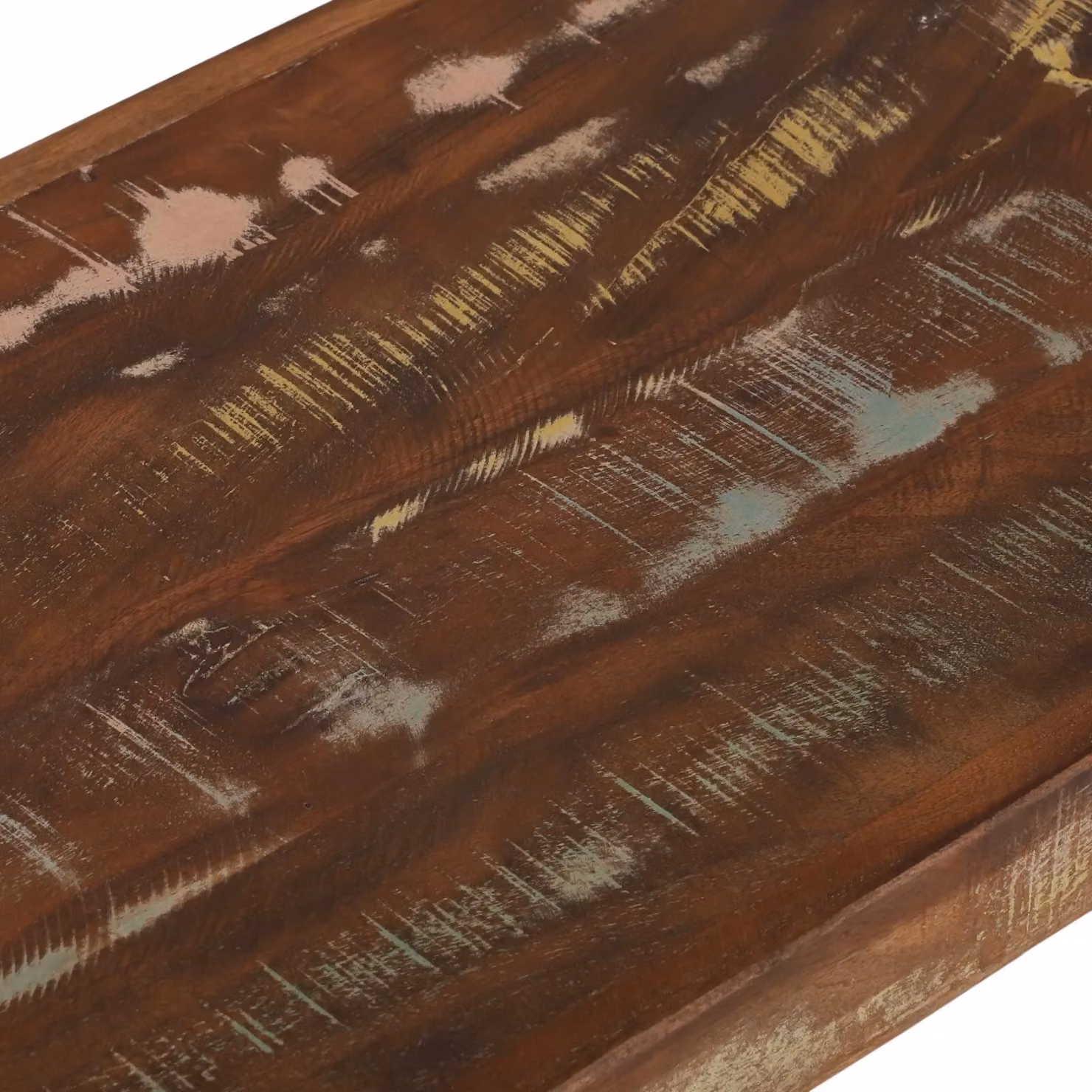 Berkfield Home Rustic Reclaimed Wood Bench in Multicolour, W/D/H: 100 x 35 x 45 cm – 5