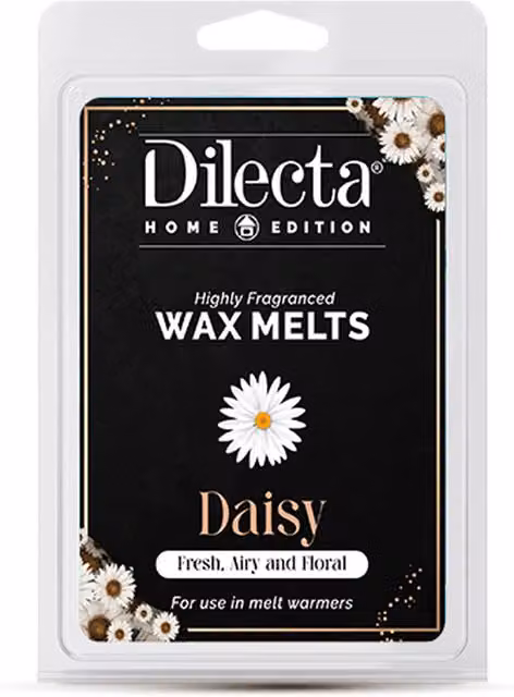 Dilecta Scent Highly Fragranced Daisy Wax Melts, Black