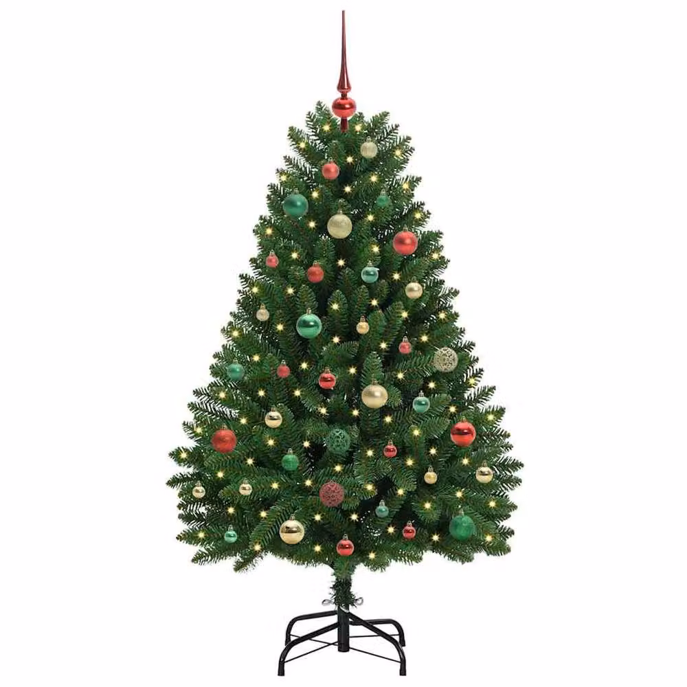 Berkfield Home Artificial Green Christmas Tree with Stand, Height: 150 cm – 3