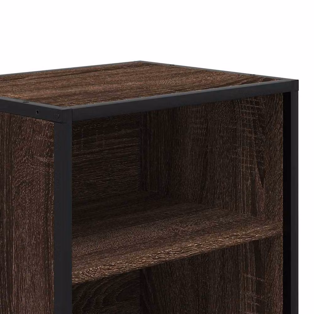 Berkfield Home Bedside Cabinet in Brown Oak, W/D/H: 40 x 31 x 50 cm – 8