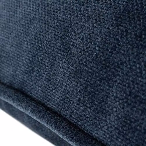 Yard Blue Chenille Polyester Square Filled Cushion W/D/H: 50 x 50 x 50 cm – 3