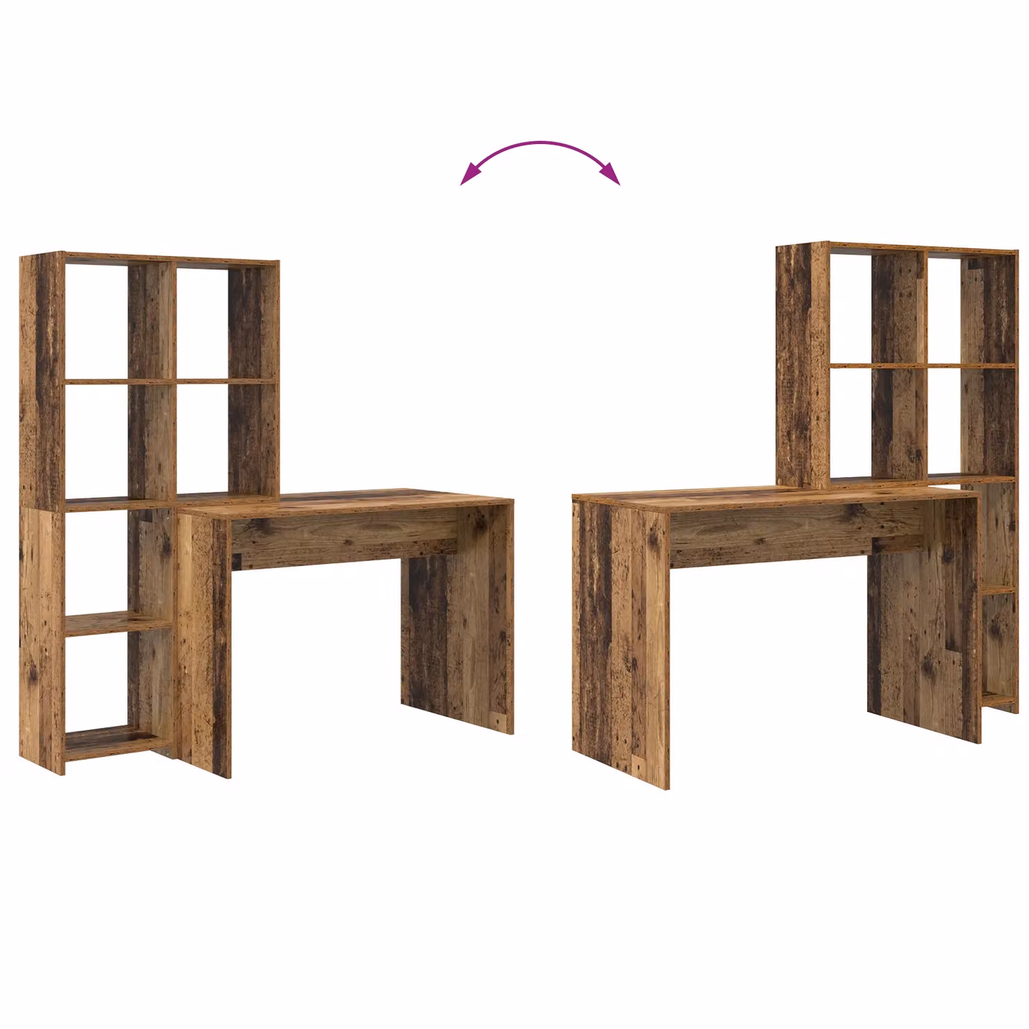 Berkfield Home Modern Storage Shelf in Brown Old Wood Engineered Wood – 4