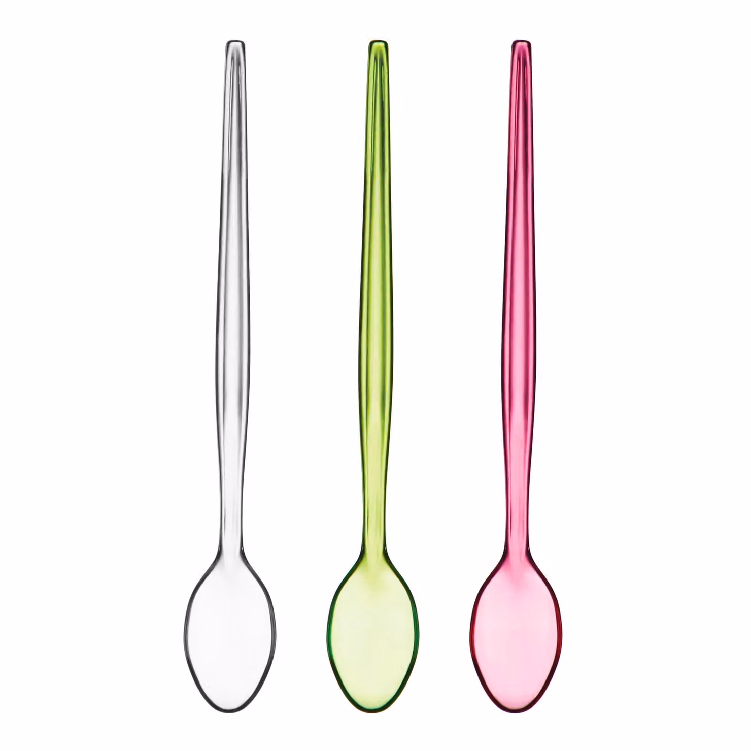 Orsina Set of 6 Transparent Plastic Sundae Spoons