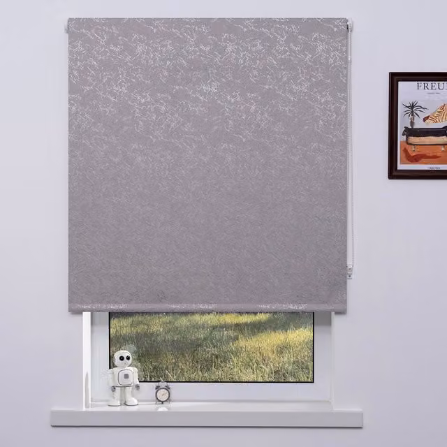 TRENDS Crackle Graphic Blackout Blind in Grey, Width: 60 cm