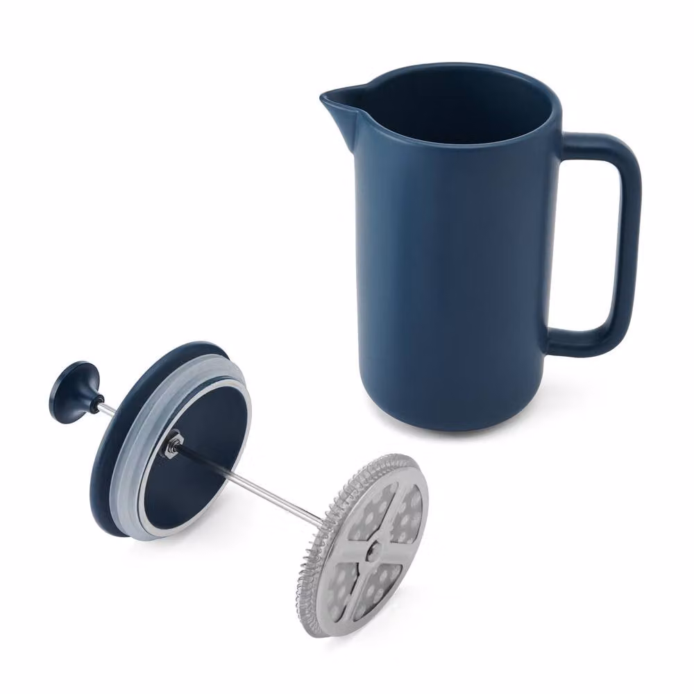 La Cafetiere Arezzo 1L Stoneware French Press Cafetiere, Blue – 5