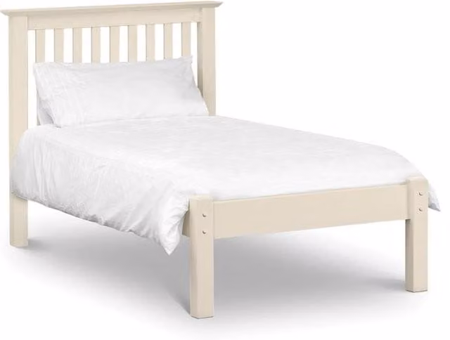 Cheshire Juniper White Low Footend Single Bed, W/D/H: 90 x 200 cm