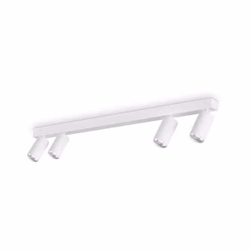 Ideal Lux Profilo 4 Light Dimmable Ceiling Spotlight Bar in White