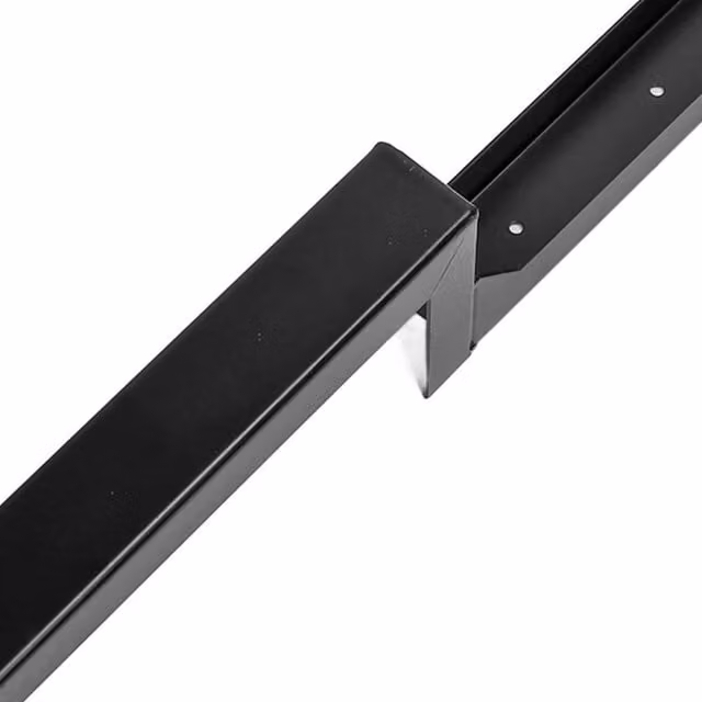 KORVIXA Heavy Duty Steel Fence Post Repair Stake, Black, H: 120 cm, W: 3.2 cm